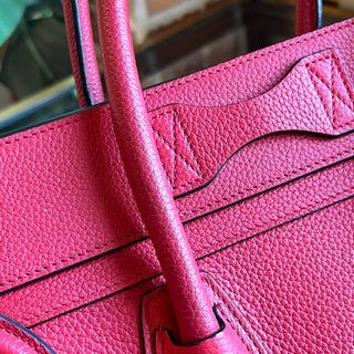 CELINE Luggage Micro Drummed Calfskin Tote Bag