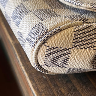 LOUIS VUITTON Favorite MM Damier Azur Canvas Crossbody Bag