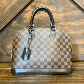 LOUIS VUITTON Alma PM Damier Ebene Canvas Satchel