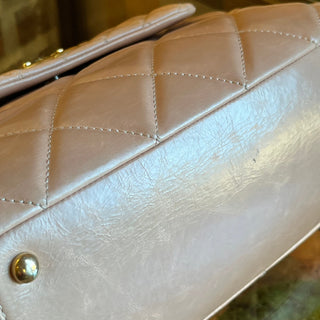 CHANEL Daily Walk Accordion Flap Aged Calfskin Shoulder Bag