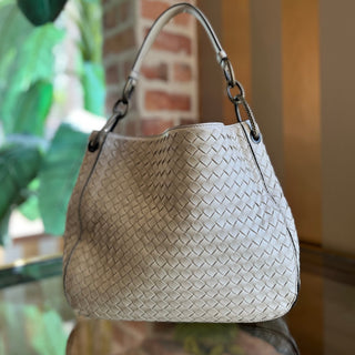 BOTTEGA VENETA Brio Loop Intrecciato Nappa Leather Tote Bag