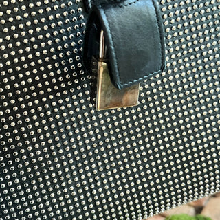 SAINT LAURENT Sac de Jour Small Black Studded Leather Tote Bag