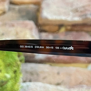 GUCCI Web Brown Tortoise Interlocking GG 3645/S Sunglasses