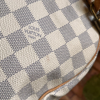 LOUIS VUITTON Speedy 25 Damier Azur Canvas Satchel