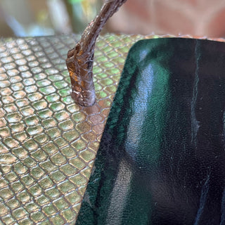VERSACE Medusa 95 Python Embossed Leather Sandals 39.5(9.5US)