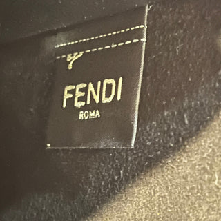 FENDI Vitello Fluffy Logo Vertical Box Crossbody