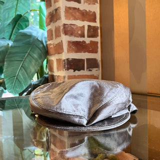 DOLCE & GABBANA Newsboy Hat Gray Velvet Hat SZ58
