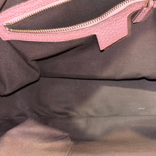 GUCCI Anita Pink Calfskin Bamboo Shoulder Bag ADI11213