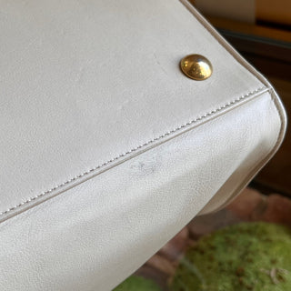 SAINT LAURENT Classic Y Cabas Medium Light Beige Calfskin Tote