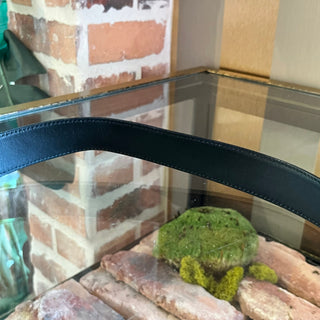 GUCCI Interlocking G Monogram Canvas Leather Belt SZ75/30(2US)