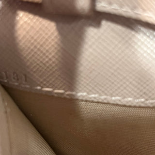 PRADA Wallet on Chain Powder Pink Saffiano Leather Crossbody Bag