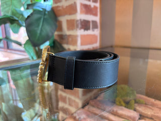GUCCI Black GG Marmont Pearl Belt Sz 85/34 ( US 6)