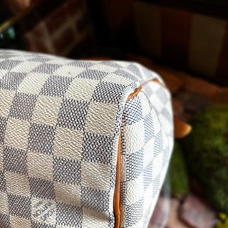 LOUIS VUITTON Damier Azur Speedy 25