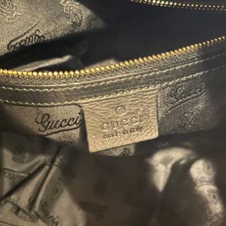 GUCCI Hysteria Medium Black Patent Hobo Bag