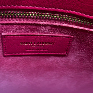 SAINT LAURENT Sac de Jour Small Pink Leather Tote Bag
