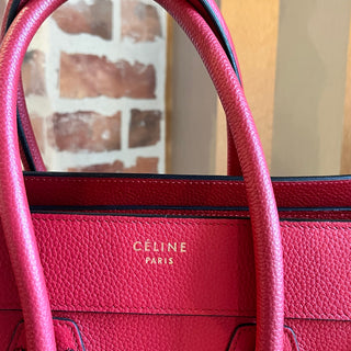 CELINE Luggage Micro Drummed Calfskin Tote Bag