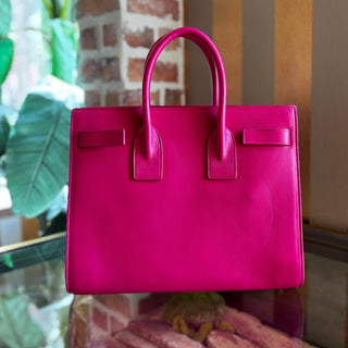 SAINT LAURENT Sac de Jour Small Pink Leather Tote Bag