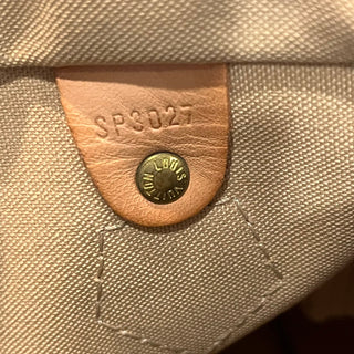 LOUIS VUITTON Speedy 25 Damier Azur Canvas Satchel