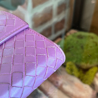 BOTTEGA VENETA Intrecciato Woven Lambskin Continental Flap Wallet