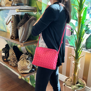 BOTTEGA VENETA Small Loop Pink Crossbody