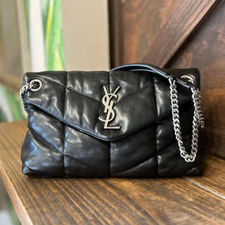 SAINT LAURENT Small Loulou Puffer Quilted Shoulder Bag