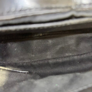 SAINT LAURENT Mini College Shiny Crackled Leather Shoulder Bag