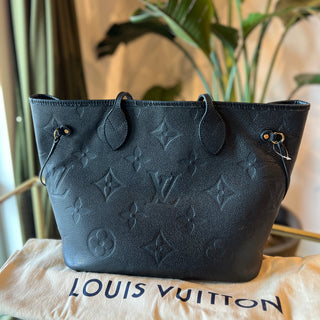 LOUIS VUITTON Noir Monogram Empriente Neverfull MM