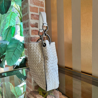 BOTTEGA VENETA Brio Loop Intrecciato Nappa Leather Tote Bag