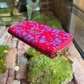 LOUIS VUITTON Limited Edition Zippy Rose Indian Monogram Wallet