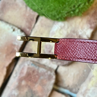 HERMES Drag Double Tour Epsom Calfskin Bracelet SZT1(XS US) TS4033