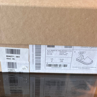 BURBERRY New Castle Abbie Flat Espadrilles 35