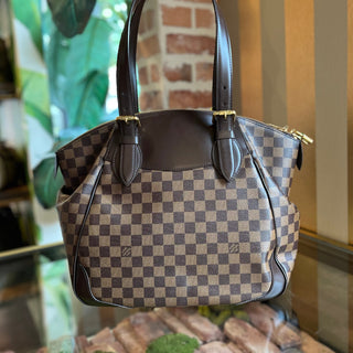LOUIS VUITTON Verona GM Damier Ebene Canvas Shoulder Bag