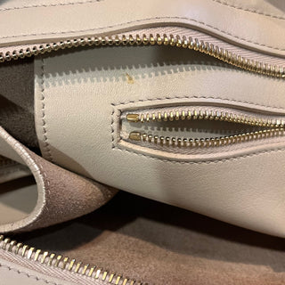 SAINT LAURENT Classic Y Cabas Medium Light Beige Calfskin Tote