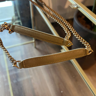 SAINT LAURENT Loulou Puffer Quilted Mini Green Shoulder Bag