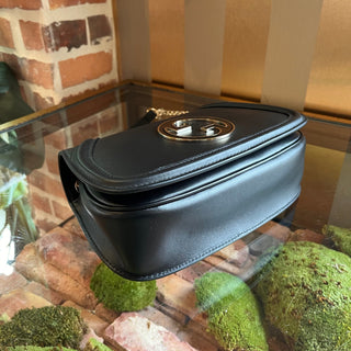 GUCCI Blondie Medium Black Leather Shoulder Bag