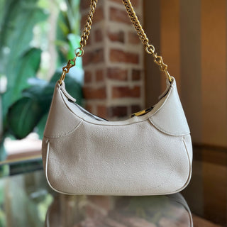 GUCCI Aphrodite Small Mystic White Goatskin Shoulder Bag