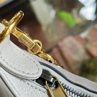 GUCCI Aphrodite Small Mystic White Goatskin Shoulder Bag