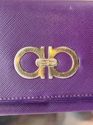 FERRAGAMO Leather Gancini Continental Wallet