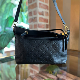 LOUIS VUITTON Bastille PM Black Monogram Empreinte Leather Tote Bag
