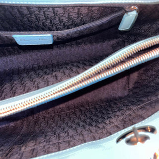 CHRISTIAN DIOR Medium Light Blue Cannage Vintage Tote