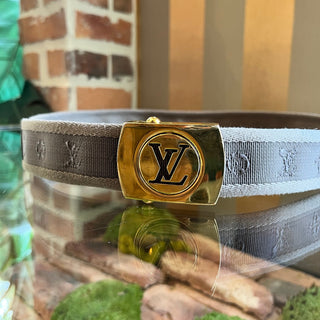 LOUIS VUITTON LV Cut Monogram Canvas Belt SZ90/36(8US)