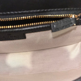 GUCCI Blondie Medium Black Leather Shoulder Bag