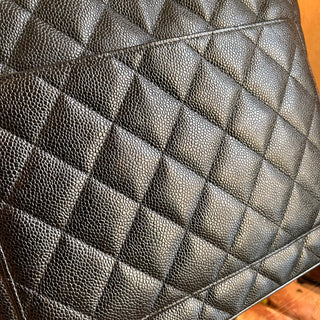 CHANEL Medallion Quilted Caviar Leather Tote Bag