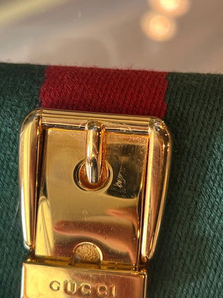 GUCCI Web Canvas Compact Wallet