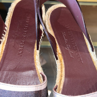 BURBERRY New Castle Abbie Flat Espadrilles 35