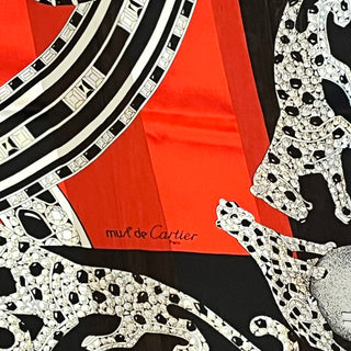 CARTIER Must de Cartier Panthère Reissue 90 Silk Scarf