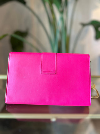 Saint Laurent Bubblegum Classic Y Ligne Chain Wallet