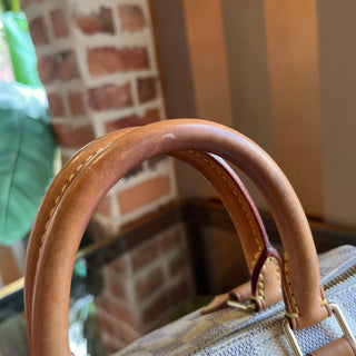 LOUIS VUITTON Speedy 25 Damier Azur Canvas Satchel