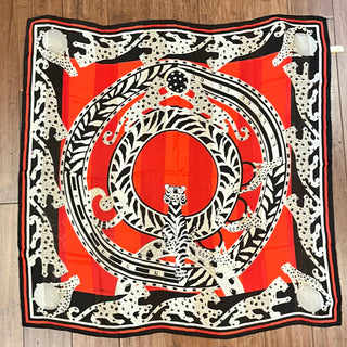 CARTIER Must de Cartier Panthère Reissue 90 Silk Scarf