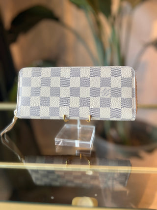 LOUIS VUITTON Damier Azur Clemence Wallet